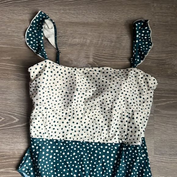 Summersalt Polka Dot One Piece Swimsuit - Green and White - Picture 5 of 10